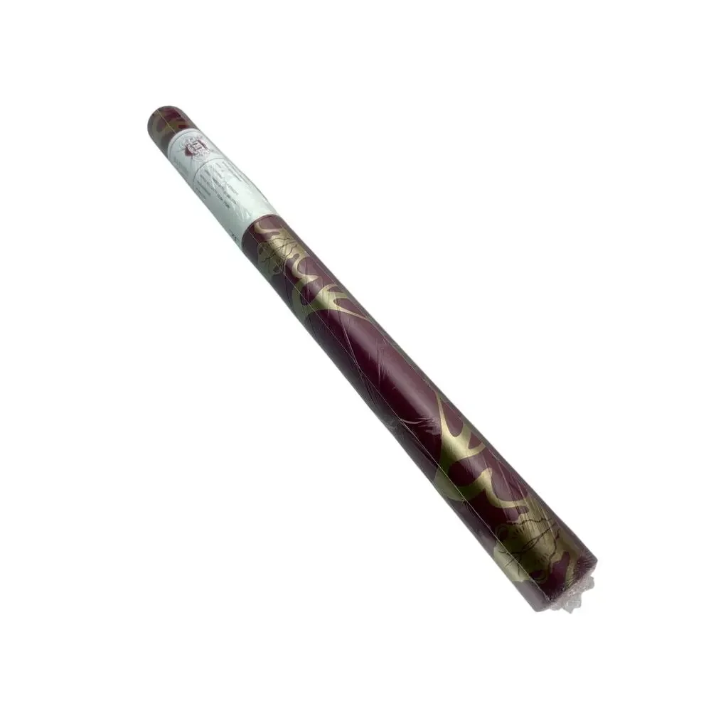Barneby Gates Deer Damask Wallpaper Claret & Gold Designer UK Roll